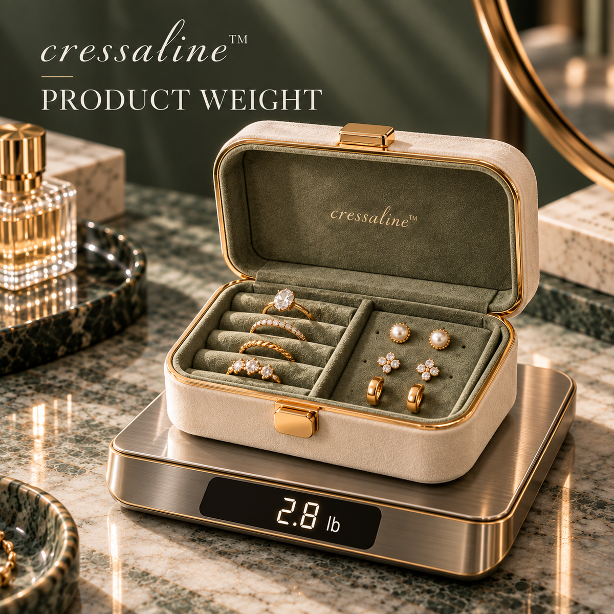 𝒄𝒓𝒆𝒔𝒔𝒂𝒍𝒊𝒏𝒆™ Velvet Ring & Earring Case