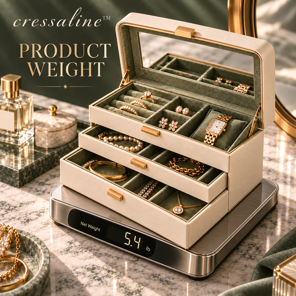 𝒄𝒓𝒆𝒔𝒔𝒂𝒍𝒊𝒏𝒆™ Tiered Jewelry Storage Box